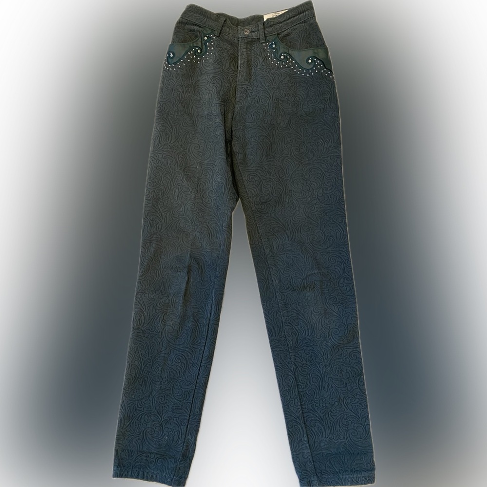 Cache Blue and Gray Women Jeans